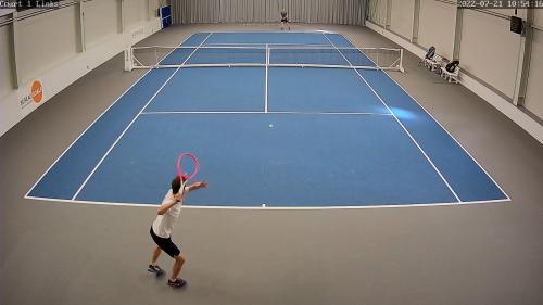 Live-Übertragung aus der Tennishalle in der Gaststätte "KaWePe"